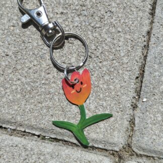 Porte clefs tulipe
