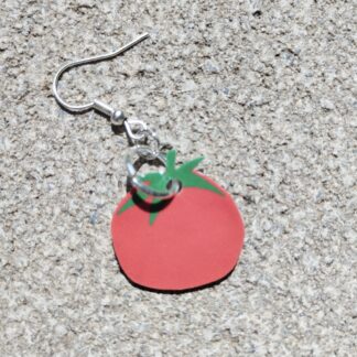 Boucle d’oreille tomate