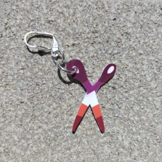 Boucle d’oreille ciseaux