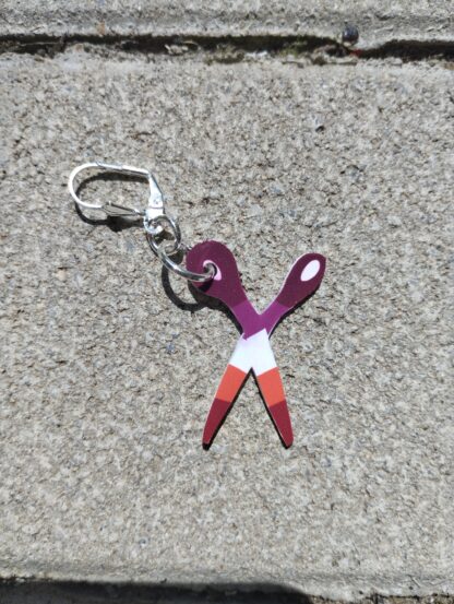 Boucle d’oreille ciseaux