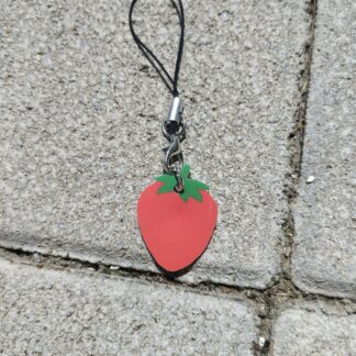 Bijou de téléphone fraise