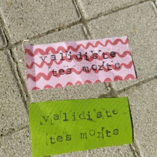 Patch à coudre « validiste tes morts »