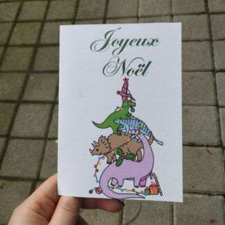 Carte de vœux dino