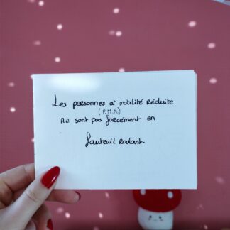 Les personnes à mobilité réduite - zine
