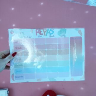 Planning de repas à imprimer