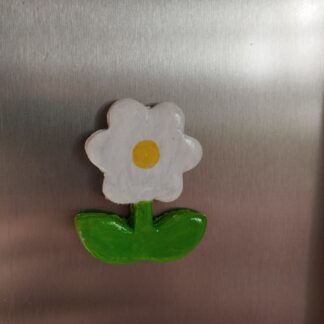 Magnet fleur blanche