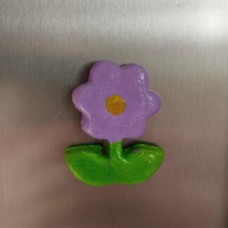 Magnet fleur violette