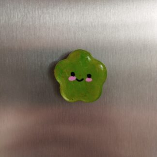 Magnet mini fleur verte