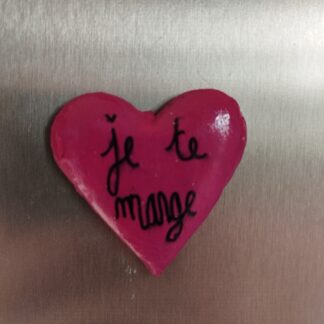 Magnet cœur je te mange