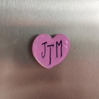 Magnet mini cœur rose jtm